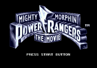 Mighty Morphin Power Rangers - The Movie (USA) Title Screen